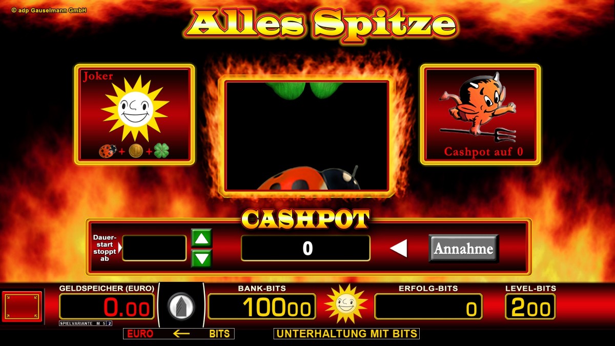 Alles Spitze slot image
